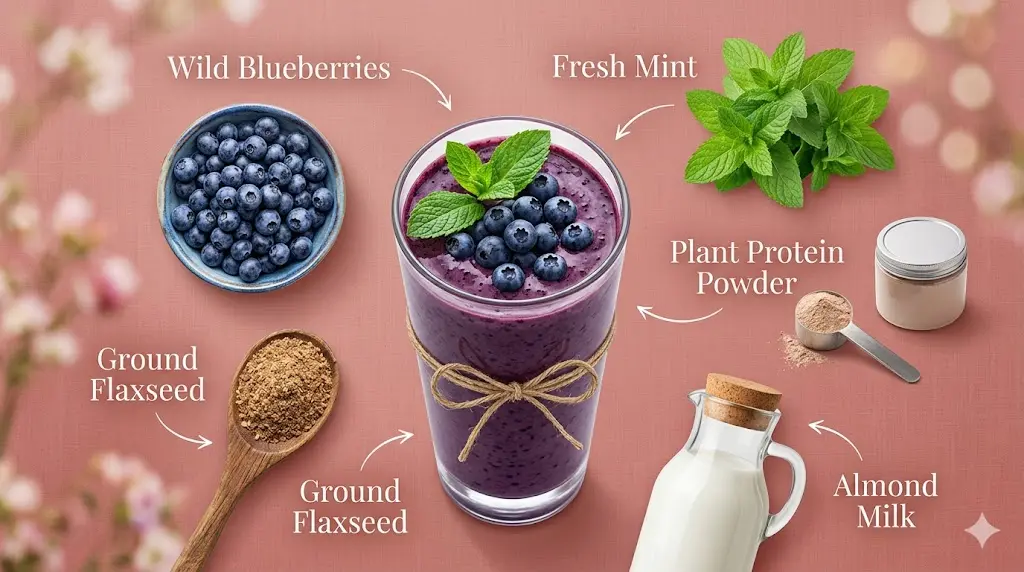 berry-mint-flat-belly-smoothie