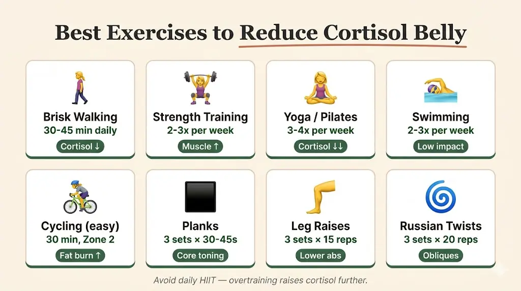 best-exercises-to-redice-cortisol-belly