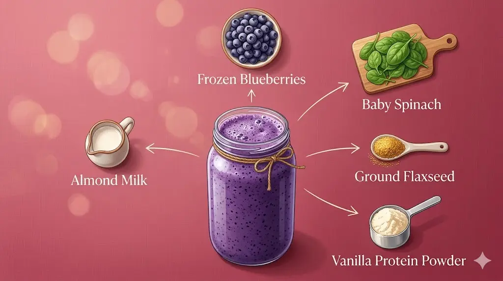 blueberry-spinach-green-smoothie