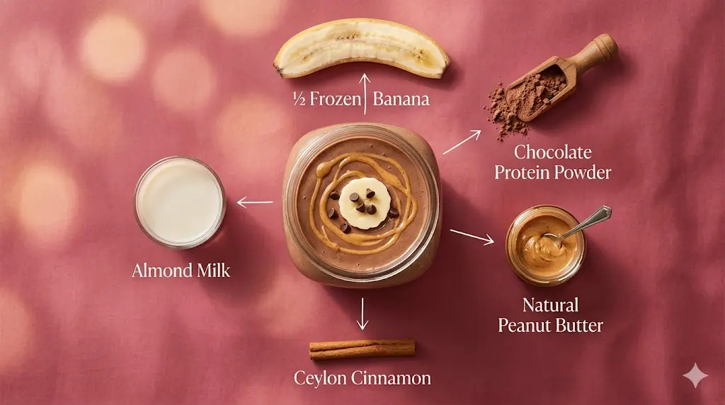 chocolate-peanut-butter-banana-smoothie