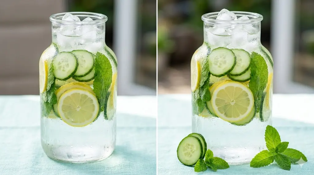 cucumber-mint-lemon-water-for-pcos