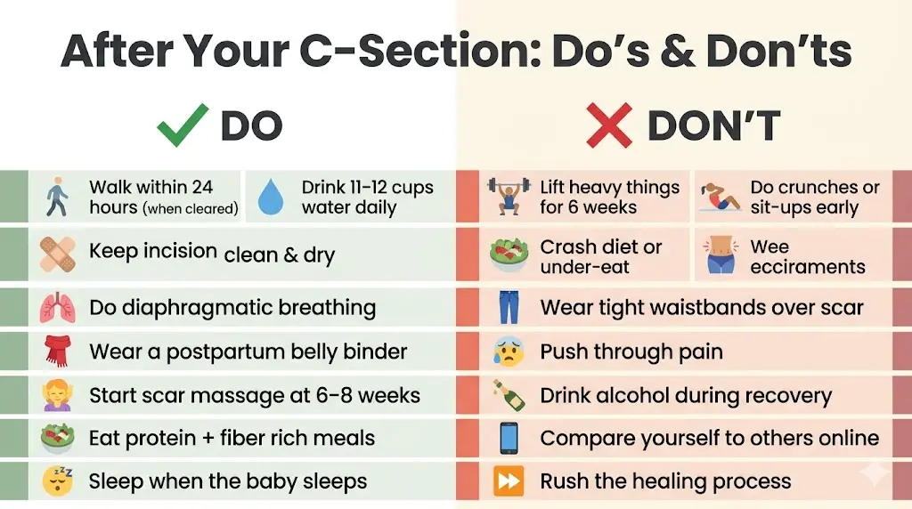 do's-and-don'ts-after-c-section-delivery