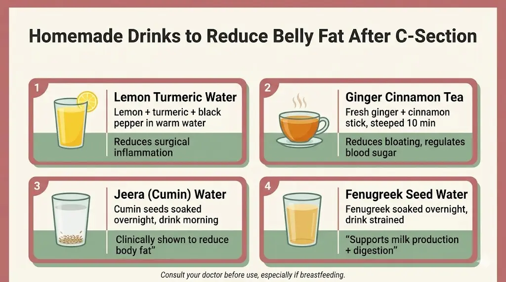 homemade-drinks-to-lose-belly-after-c-section