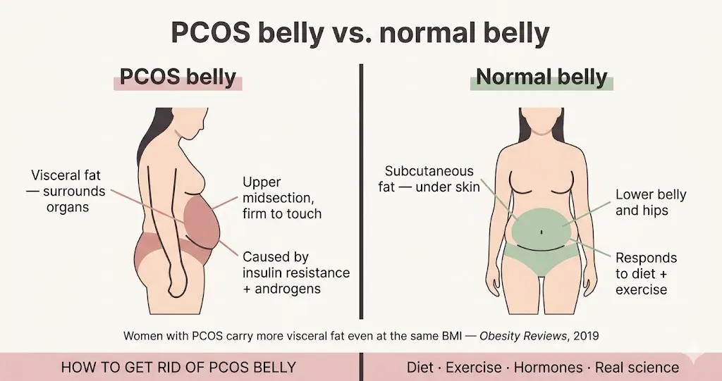 pcos-belly-vs-normal-belly