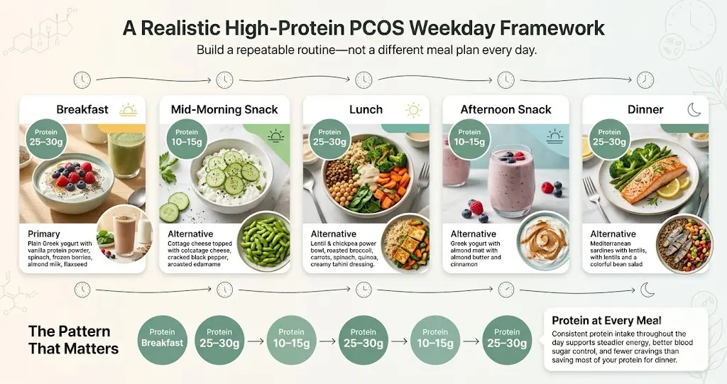 realistic-high-protein-pcos-weekday-framework