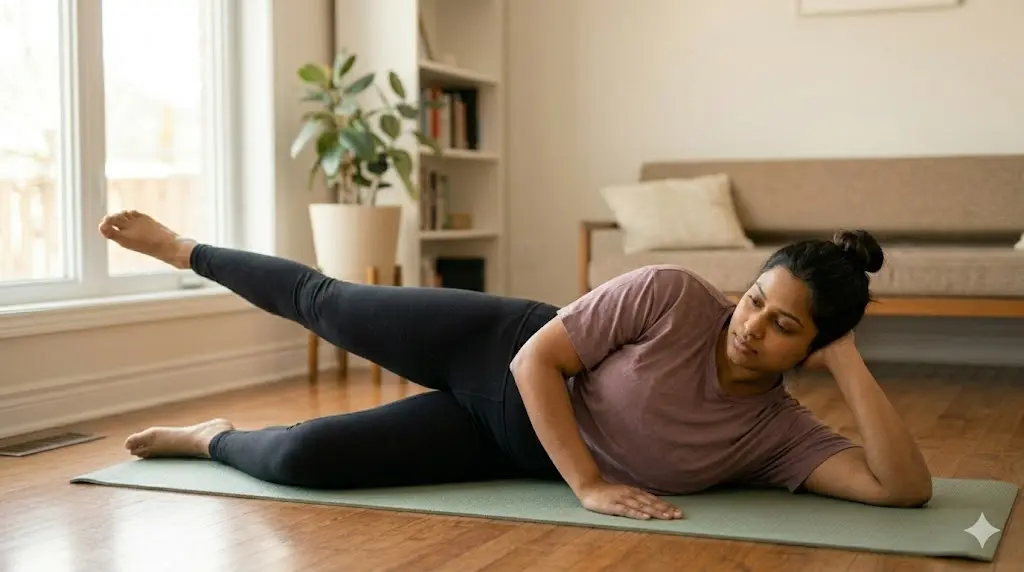 side-lying-leg-press-as-pilates-for-pcos-belly-at-home-for-beginners