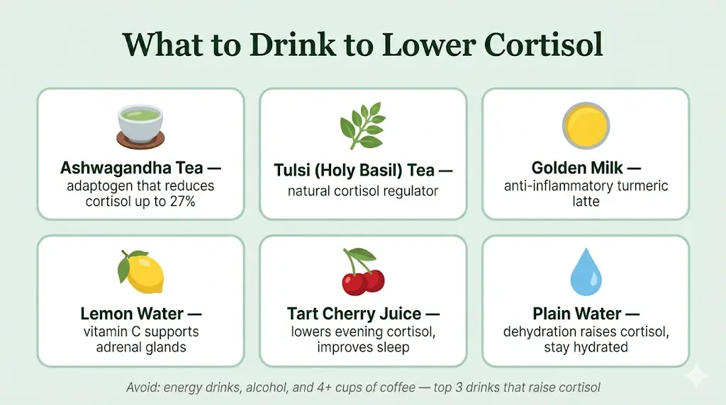 what-to-drink-to-lower-cortisol